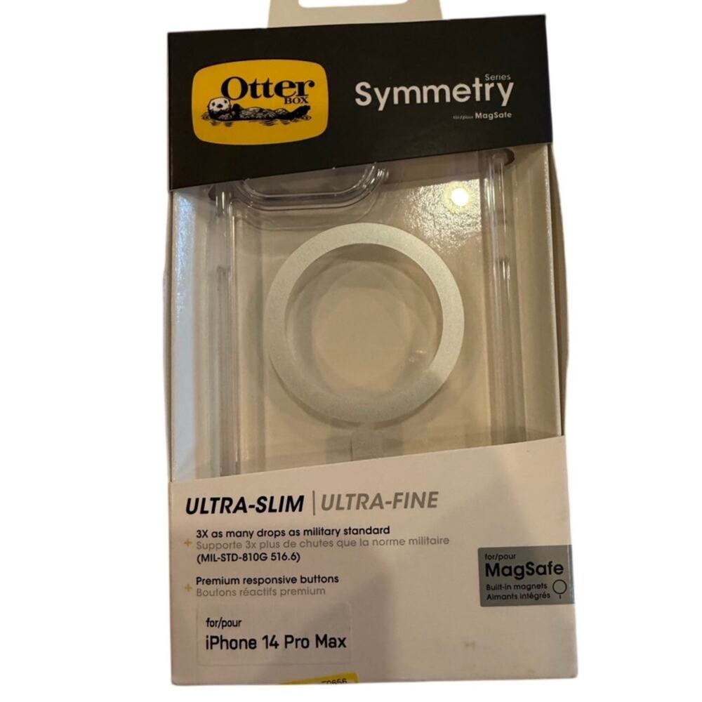 OtterBox Symmetry Series Clear MagSafe Case for iPhone 14 Pro Max Drop Proof